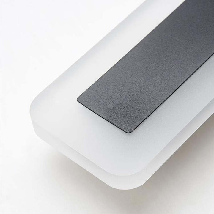 Ray Moderno Lineare Metallo Acciaio Scuro Applique da Esterno