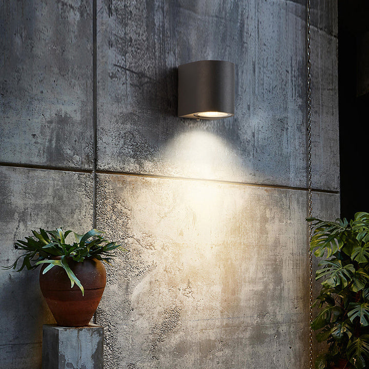 Ray Moderne LED Lampade da Esterno Metallo Nero Quadrato Minimalista