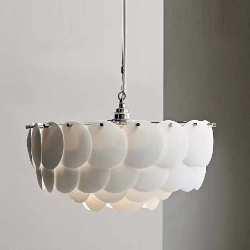 Arisha Bellissimo Moderno LED Germoglio Lampadari Bianco Arte Deco Foglia Ceramica Metallo Soggiorno/Camera da Letto
