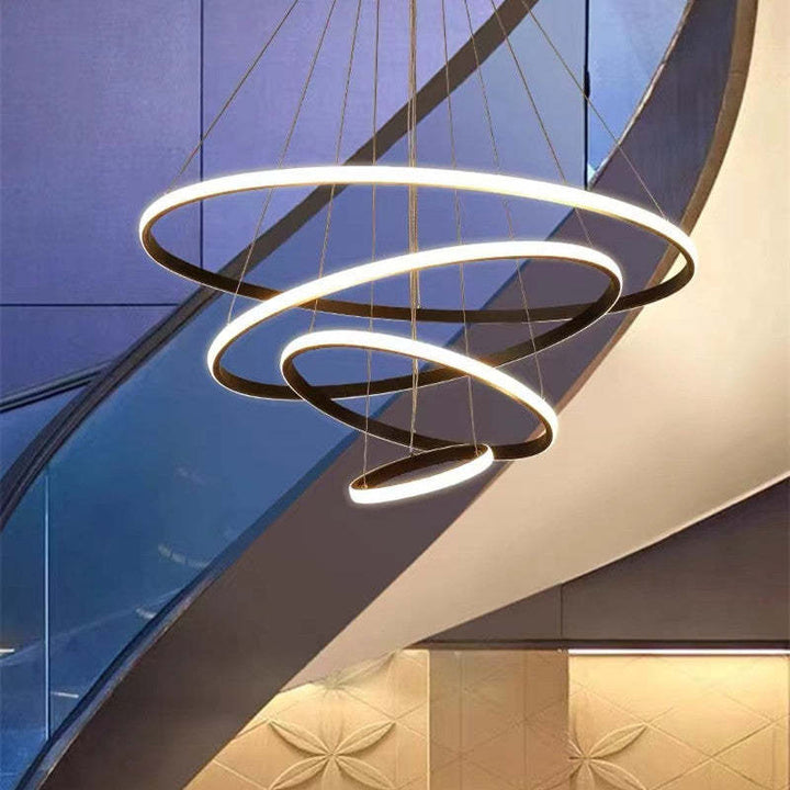 Arisha Design LED Lampada a Sospensione Anello Moderna