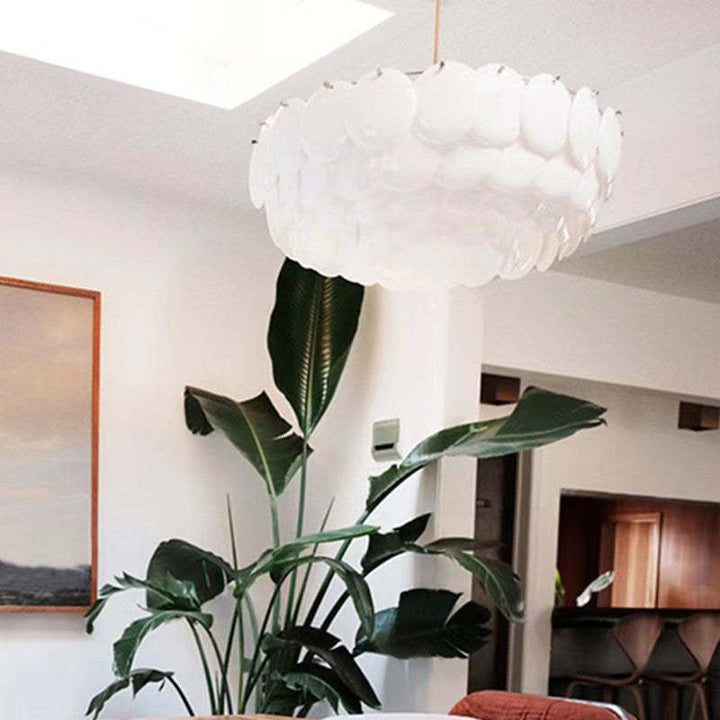 Arisha Bellissimo Moderno LED Germoglio Lampadari Bianco Arte Deco Foglia Ceramica Metallo Soggiorno/Camera da Letto
