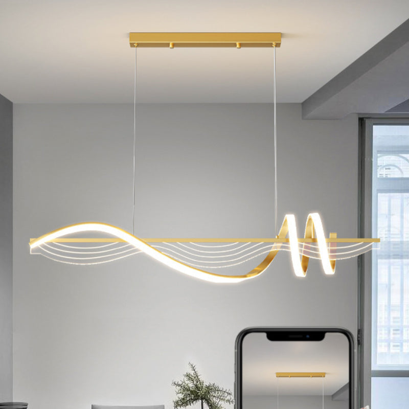 Arisha Moderno Matello Sospensione Bianco/Nero/Oro Camera da letto/Cucina