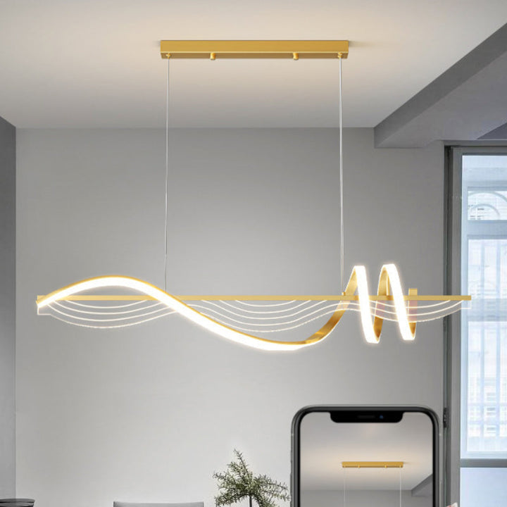 Arisha Moderno Matello Sospensione Bianco/Nero/Oro Camera da letto/Cucina