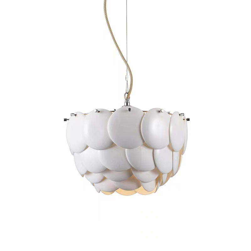 Arisha Bellissimo Moderno LED Germoglio Lampadari Bianco Arte Deco Foglia Ceramica Metallo Soggiorno/Camera da Letto