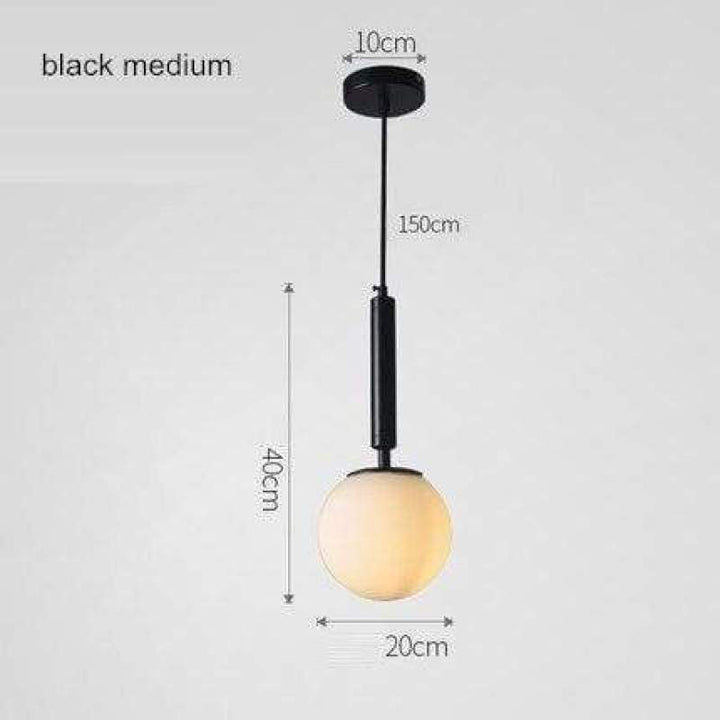 Valentina Moderno LED Vetro Palla Lampade a Sospensione Bianco/Chiaro