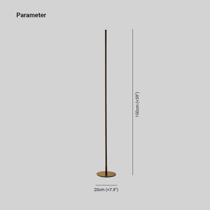 Arisha Minimalista Moderna LED Lampada da Terra Lineare