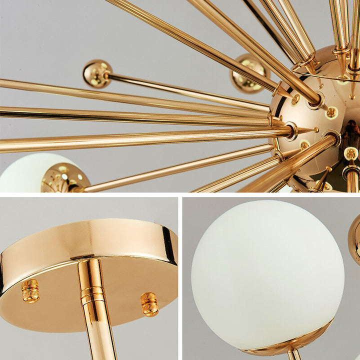 Nordic Moderno Metallo/Vetro Lux Lampadario 0ro Camera da letto/Soggiorno/Sala da Pranzo