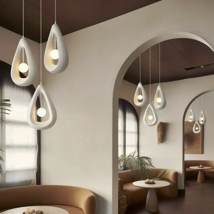 Avi Moderno PVC Sospensione Bianco Grigio Rosso Soggiorno Camera da letto