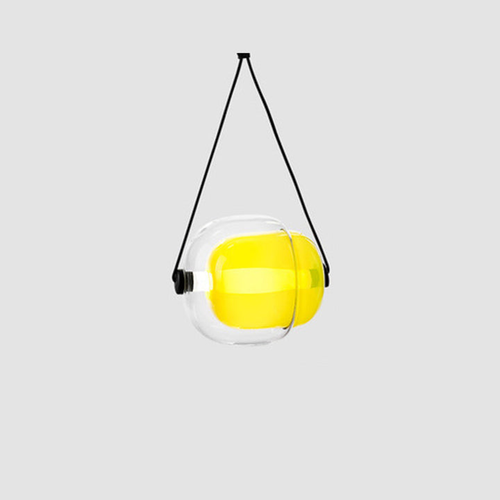 Valentina Moderni LED Bolla Vetro Lampade a Sospensione Blu/Giallo/Rosa/Grigio Fumo/Bianco/Chiaro Soggiorno/Camera da Letto