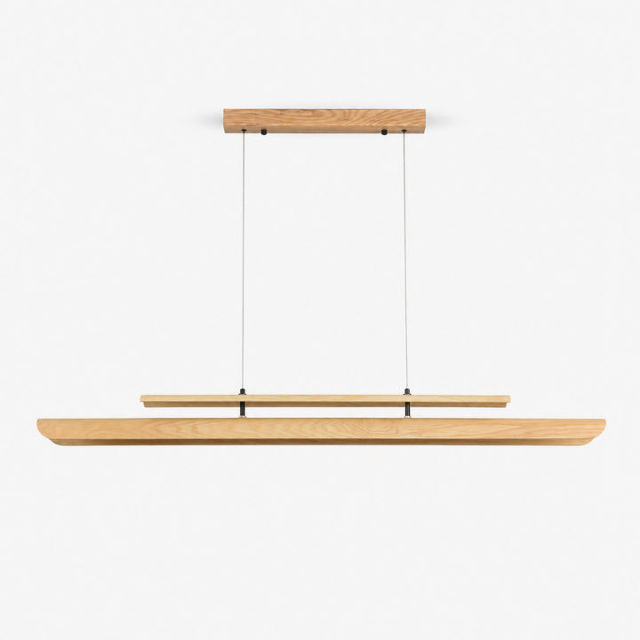 Lignelle lampada a sospensione lineare in legno